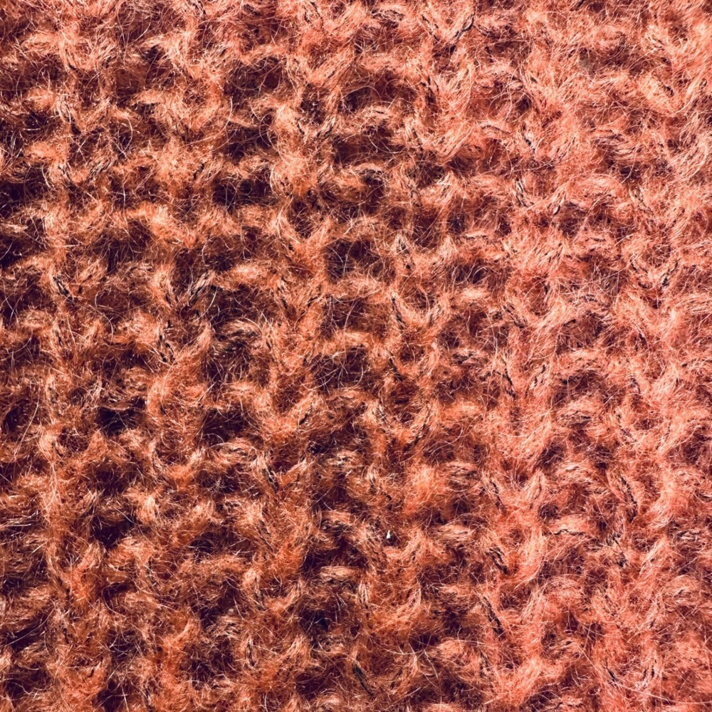 ALLSAINTS Renne Short Jumper Pink Textured Knit Sweater Medium Mohair Blend - Picture 8 of 8